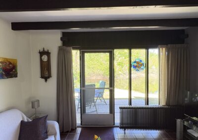 Raam of uitzicht vanuit bungalow De Kateeker Ootmarsum